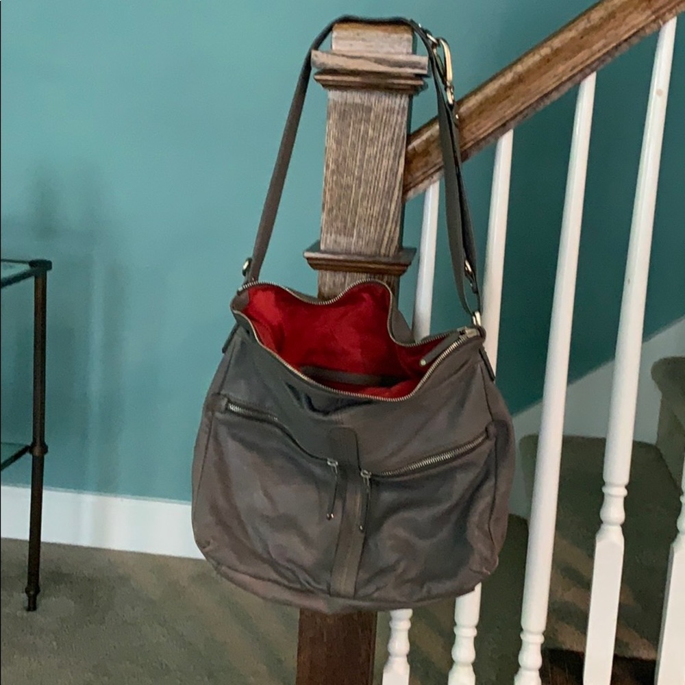 Banana Republic grey large hobo